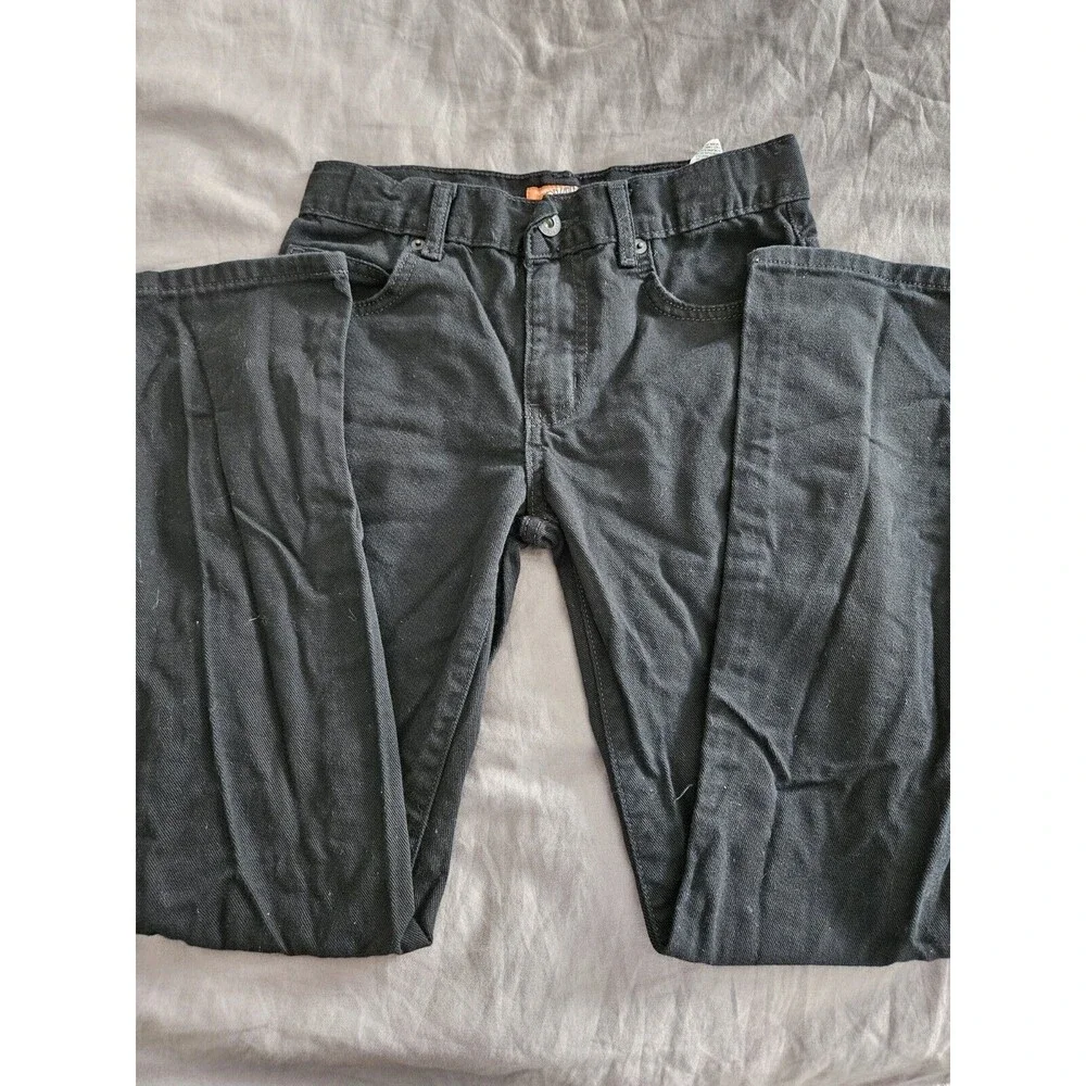 Boys OLD NAVY - Black Skinny Jeans - Size 12 Regular Adjustable Waist